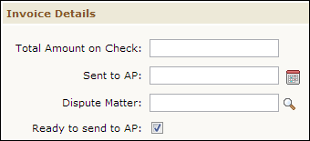 Fields in TeamConnect Legal That Indicate the Invoice Is Ready To Be Included with Output Data 
