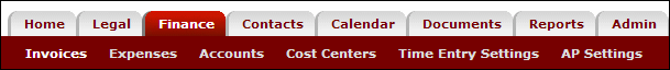 Adding AP Settings to the Finance Tab