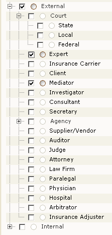 Placing Checkmarks Next to Categories