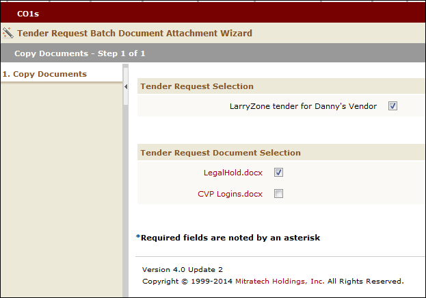 Attaching Multiple Documents to Existing Request
