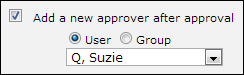 Adding a New Approver After Approval Adding a New Approver After Approval