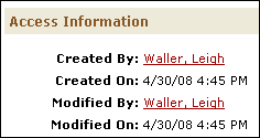 Access Information Section
