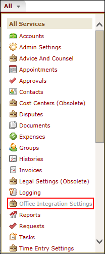 integration settings