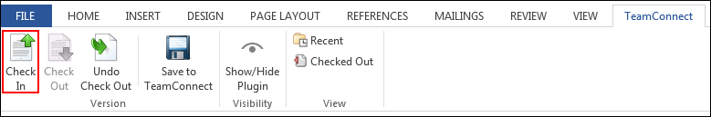 Document Check In Screen