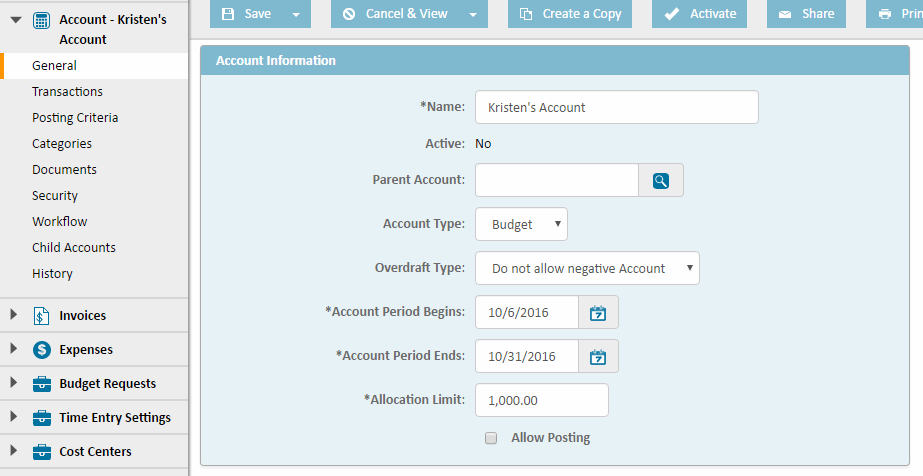 Assigning Parent Accounts