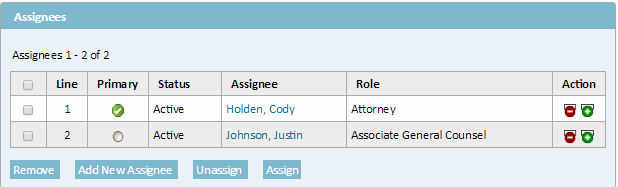 Assignee Page