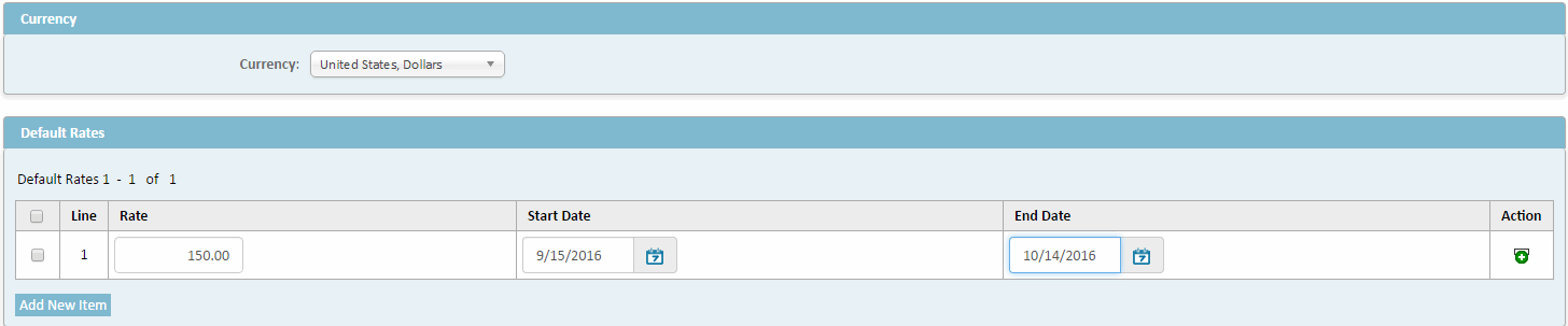 Setting Contact Rates