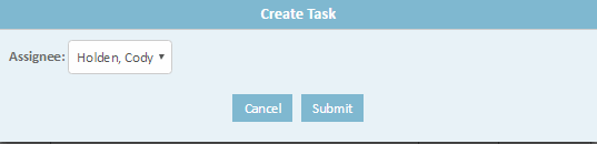 Create Task Popup