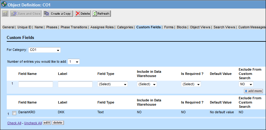 Custom Object for Currency Mapping