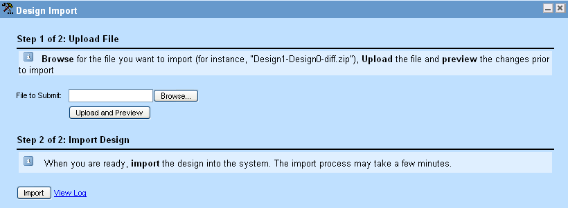 Design Import Tool