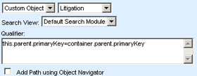 Data Entry Fields for Custom Fields of the Type Custom Object