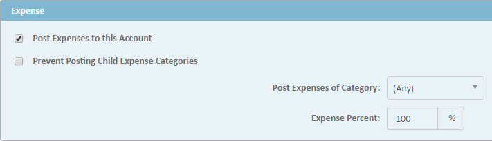 Allowing Expenses to Post an Account