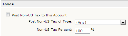 Allowing Invoices with a Non-US Tax Type to Post to an Account