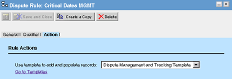 Action Tab on a Pre-population Rule