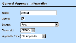 General Appender Information for System Logging